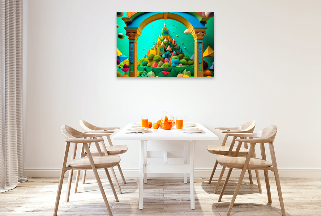 Premium Textil-Leinwand Ausblick auf den Sponge-and-Peak-Cone