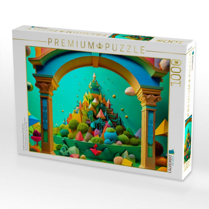 Ausblick auf den Sponge-and-Peak-Cone - CALVENDO Foto-Puzzle'