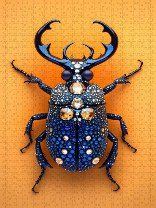 Käfer-Saphir - Edelstein Insekt - CALVENDO Foto-Puzzle'