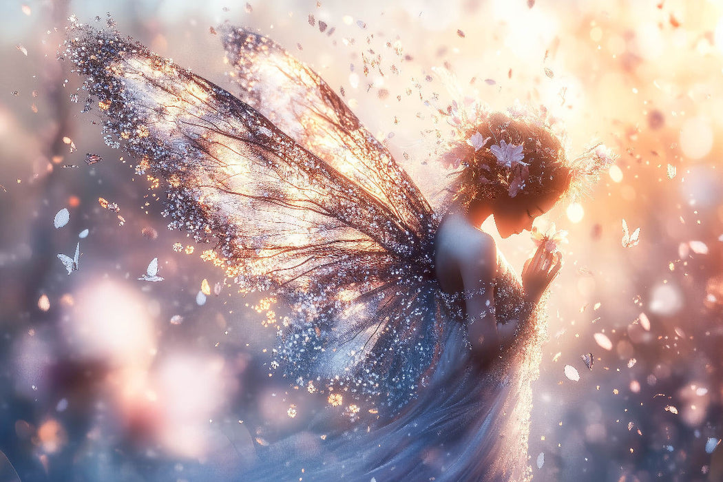 Premium Textil-Leinwand Ein letzter Funke Magie genügt, um Wunder zu wecken