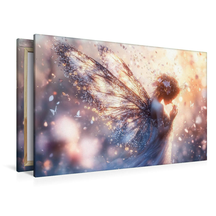 Premium Textil-Leinwand Ein letzter Funke Magie genügt, um Wunder zu wecken