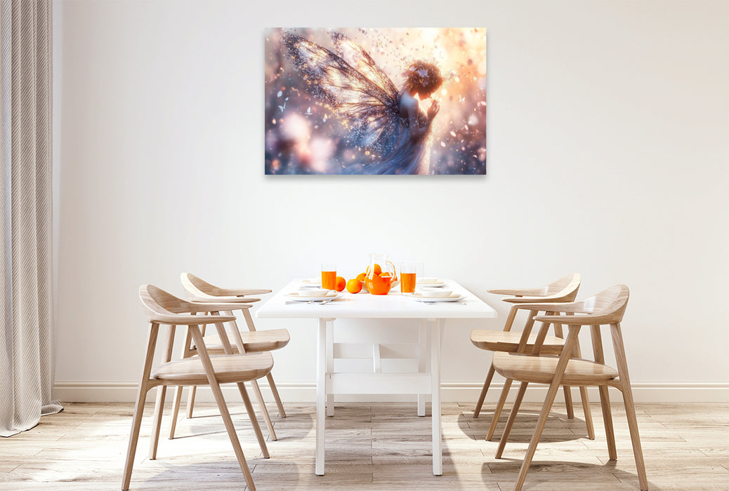 Premium Textil-Leinwand Ein letzter Funke Magie genügt, um Wunder zu wecken