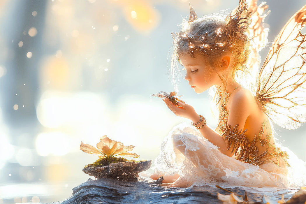 Premium Textil-Leinwand Jede Blume birgt einen Zauber, wenn man genau hinsieht