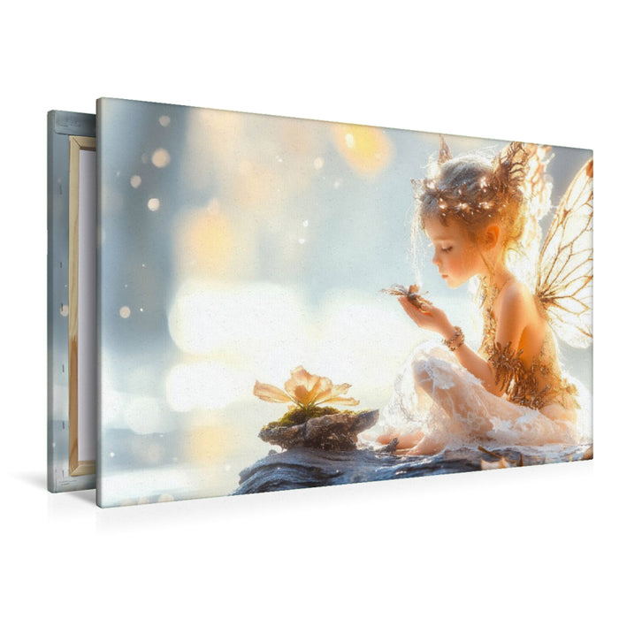 Premium Textil-Leinwand Jede Blume birgt einen Zauber, wenn man genau hinsieht