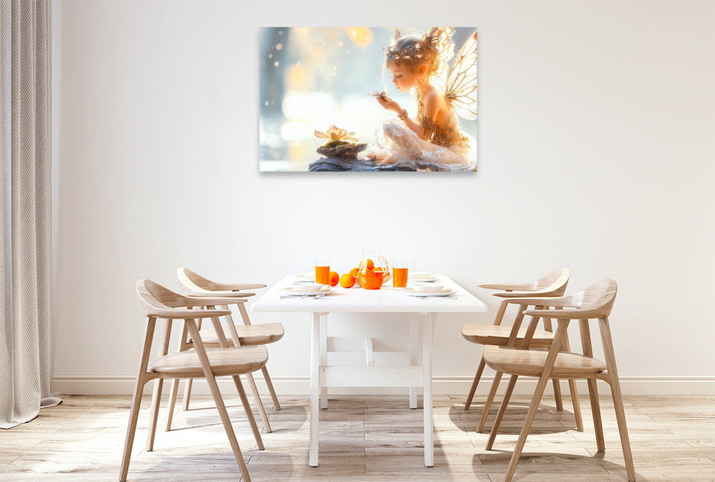 Premium Textil-Leinwand Jede Blume birgt einen Zauber, wenn man genau hinsieht