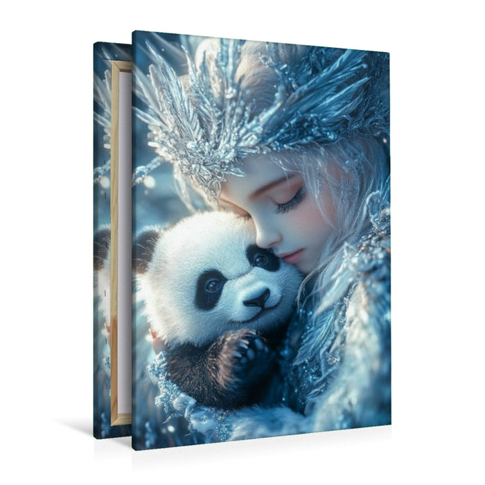 Premium Textil-Leinwand Wenn eine Fee dich küsst, erwacht die Magie der Nacht