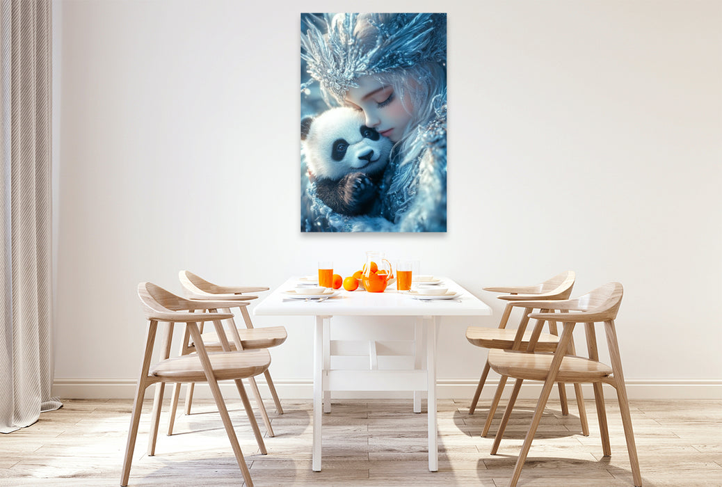 Premium Textil-Leinwand Wenn eine Fee dich küsst, erwacht die Magie der Nacht