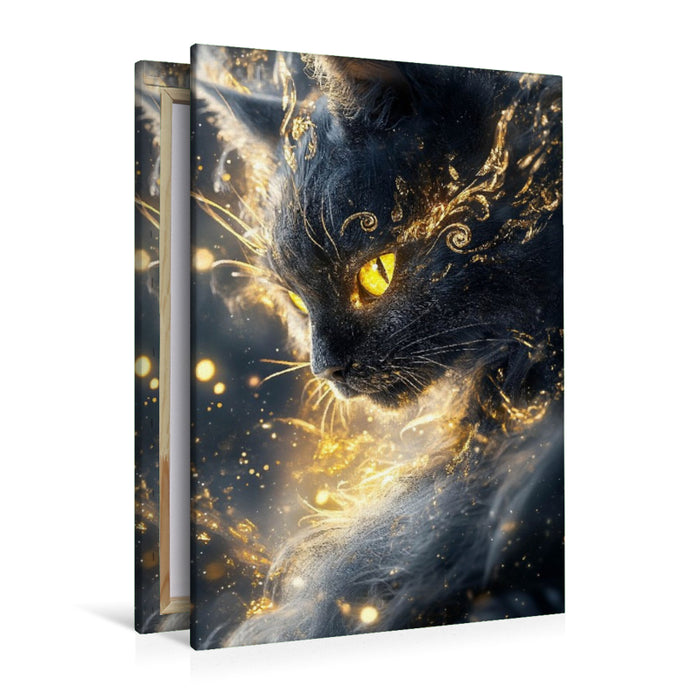 Premium Textil-Leinwand Mit dir ist jeder Tag voller Magie