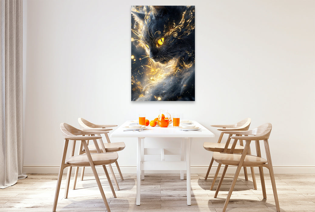 Premium Textil-Leinwand Mit dir ist jeder Tag voller Magie