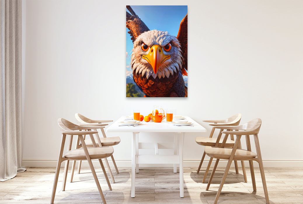 Premium Textil-Leinwand Der Weißkopfseeadler