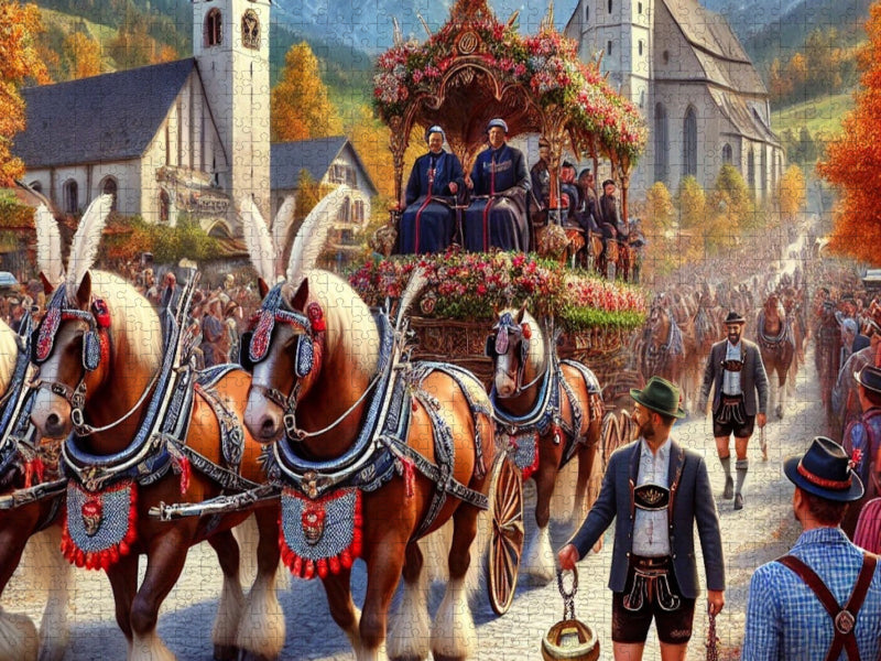 Tradition trifft Pracht - CALVENDO Foto-Puzzle'