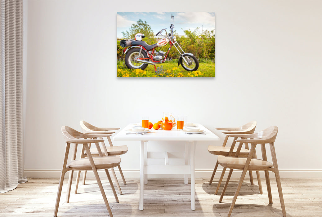 Premium Textil-Leinwand Fantic TX 134 Chopper