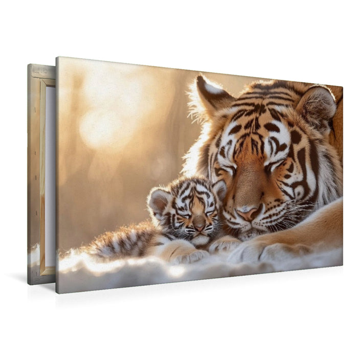 Premium Textil-Leinwand Die Natur flüstert ihre Geheimnisse dem geduldigen Beobachter zu