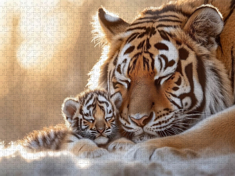 Die Natur flüstert ihre Geheimnisse dem geduldigen Beobachter zu - CALVENDO Foto-Puzzle'