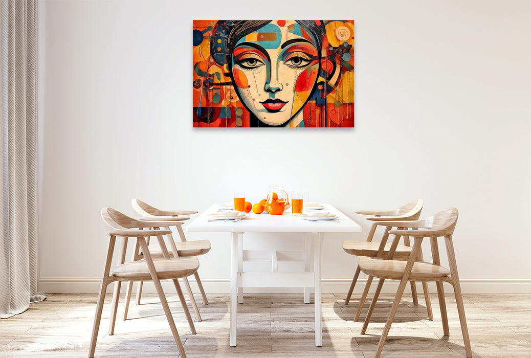 Premium Textil-Leinwand Linde aus Diet