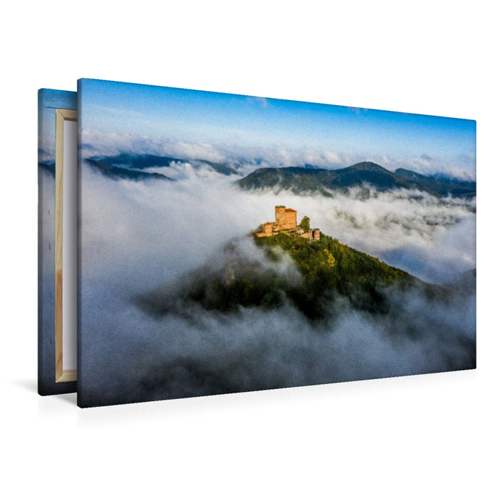 Premium Textil-Leinwand Burg Trifels bei Annweiler
