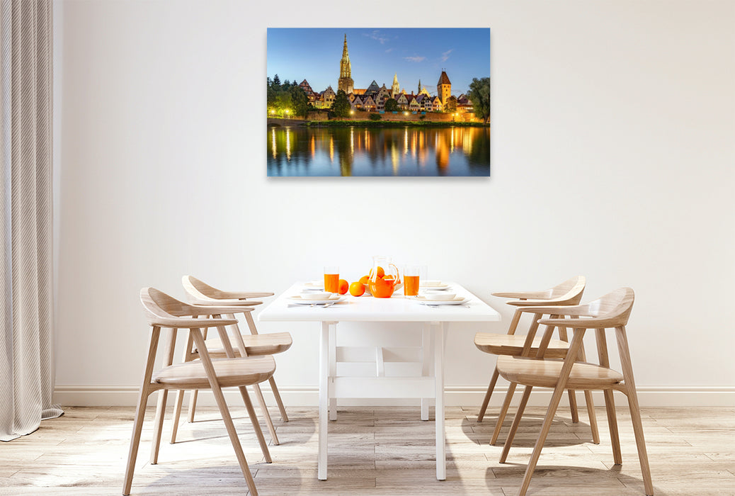 Premium Textil-Leinwand Ulm