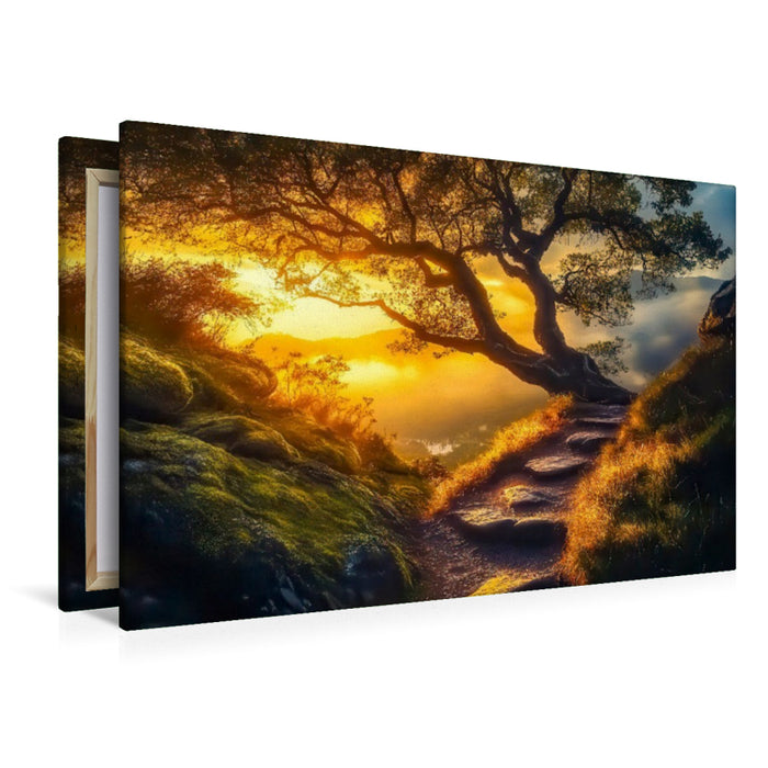 Premium Textil-Leinwand Ist das der Weg ins Nirwana?