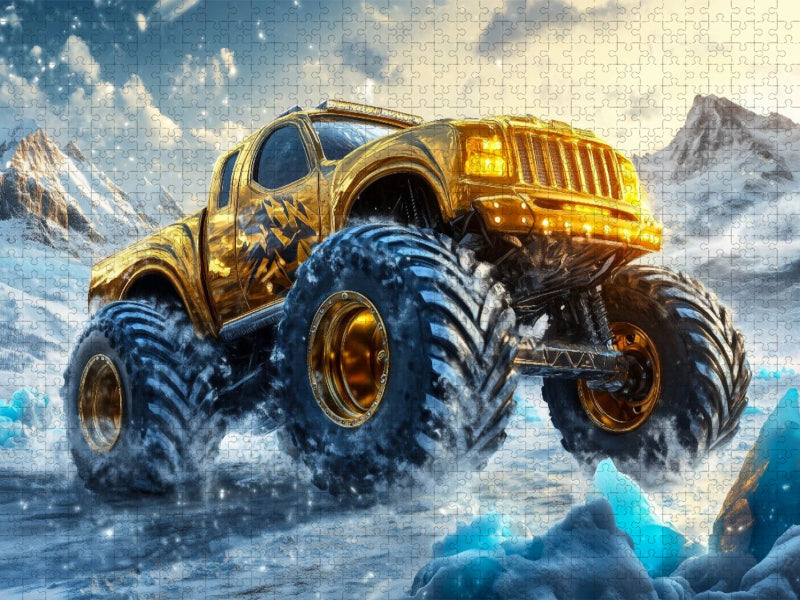 Ihre brutale Kraft macht jedes Rennen zu einem epischen Abenteuer - CALVENDO Foto-Puzzle'