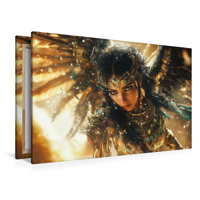 Premium Textil-Leinwand Isis- Ägyptische Muttergöttin