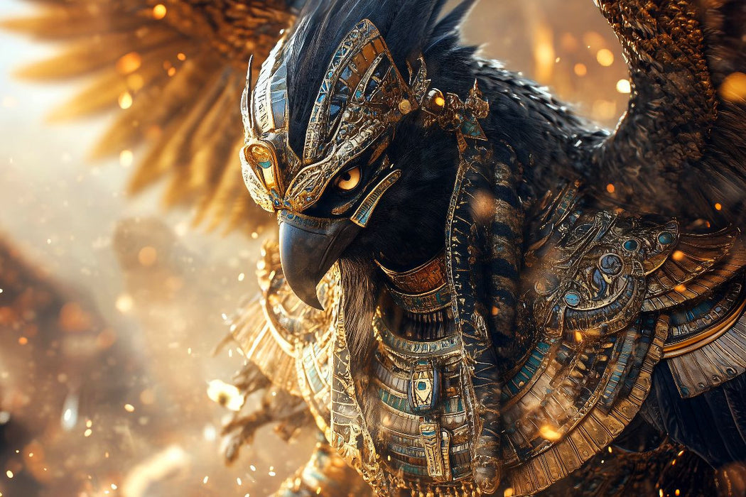 Premium Textil-Leinwand Horus- Himmelsgott und Königsgott