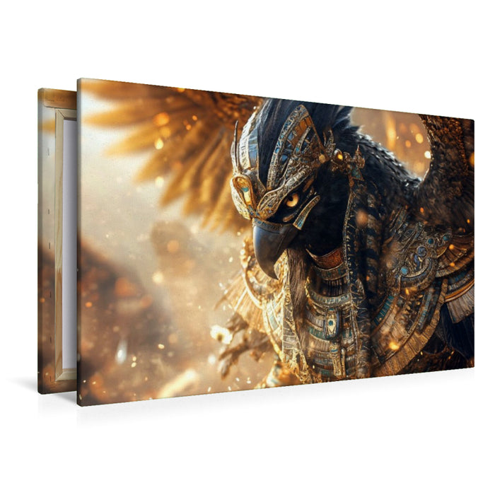 Premium Textil-Leinwand Horus- Himmelsgott und Königsgott