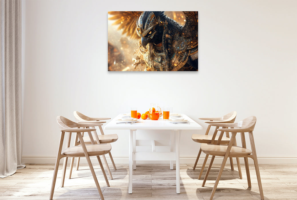 Premium Textil-Leinwand Horus- Himmelsgott und Königsgott