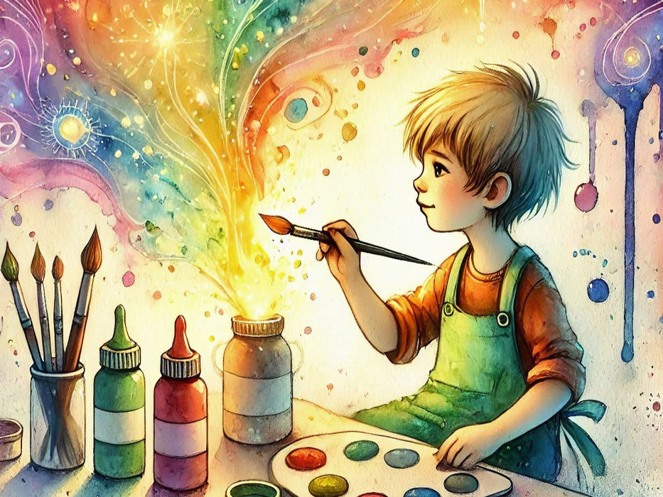 Ein Jahr mit deinem inneren Kind – HD-Leinwand & Puzzle „Kreativität“ - CALVENDO Foto-Puzzle'