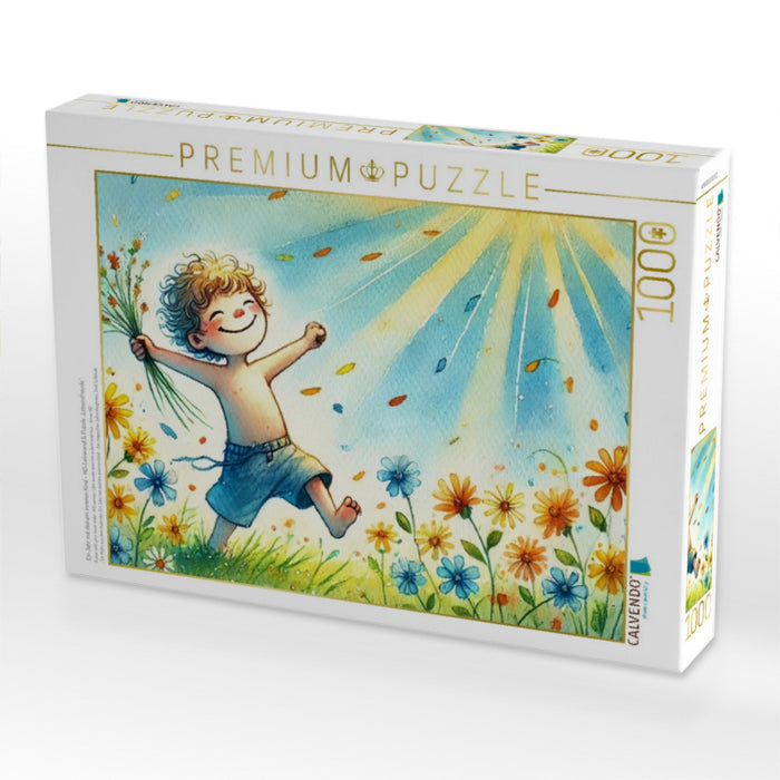Ein Jahr mit deinem inneren Kind – HD-Leinwand & Puzzle „Lebensfreude“ - CALVENDO Foto-Puzzle'