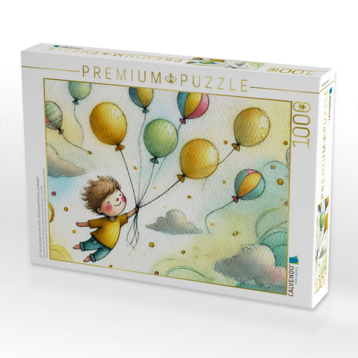 Ein Jahr mit deinem inneren Kind – HD-Leinwand & Puzzle „Leichtigkeit“ - CALVENDO Foto-Puzzle'