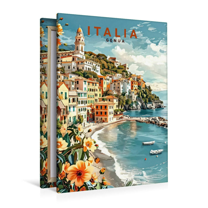 Premium Textil-Leinwand Genua, Ligurien