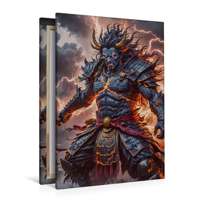 Premium Textil-Leinwand Susanoo, der Sturmgott