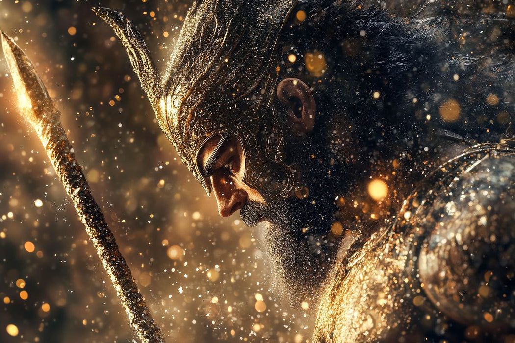 Premium Textil-Leinwand Ares - Griechischer Gott des Krieges