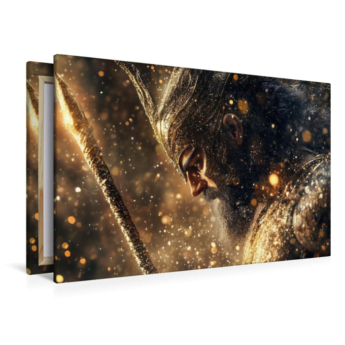 Premium Textil-Leinwand Ares - Griechischer Gott des Krieges