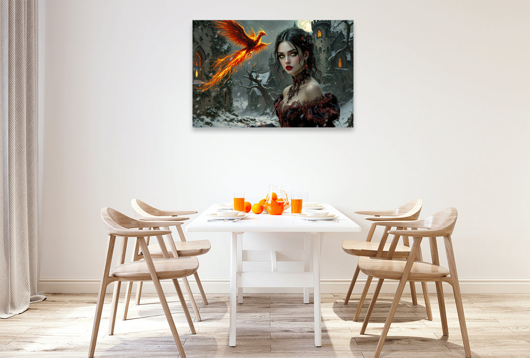 Premium Textil-Leinwand Meisterin des Phoenix