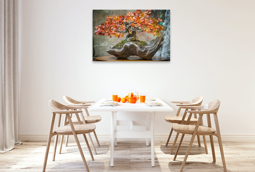 Premium Textil-Leinwand Bonsai – Die Seele der Natur