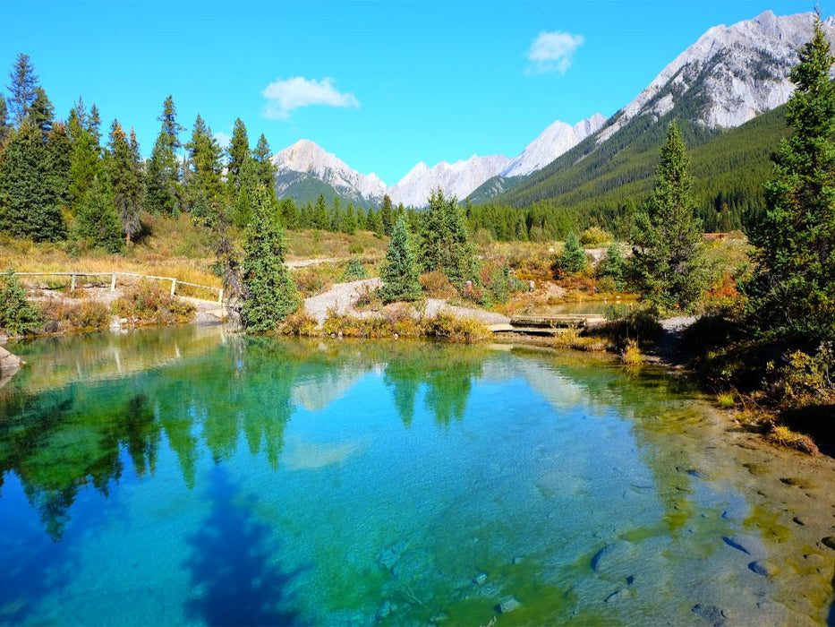 Farbenpracht der Ink Pots im Banff Nationalpark - CALVENDO Foto-Puzzle'
