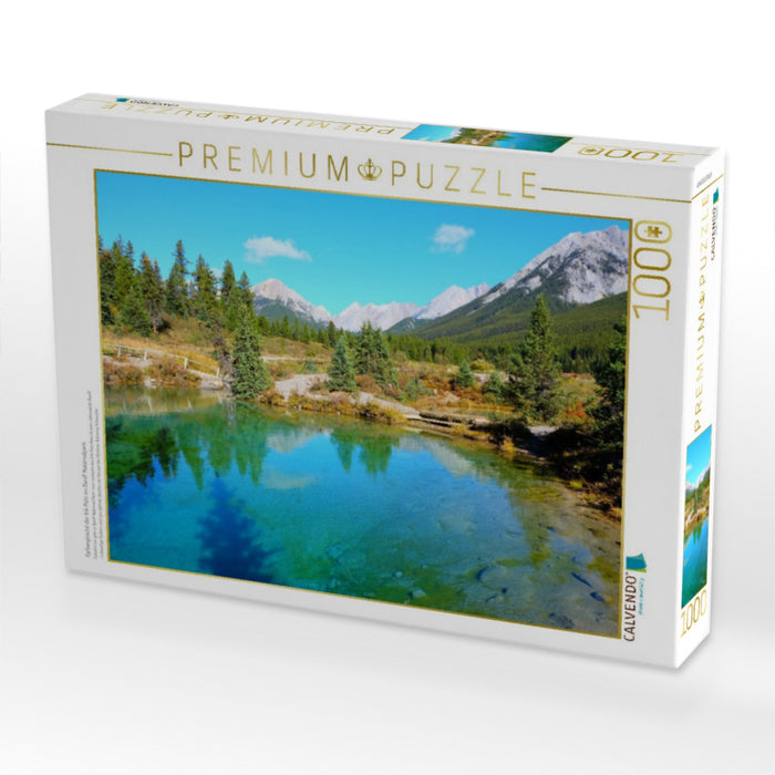 Farbenpracht der Ink Pots im Banff Nationalpark - CALVENDO Foto-Puzzle'