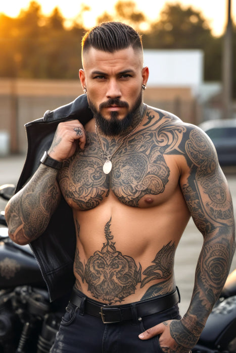 Premium Textil-Leinwand Noah – Der Wilde