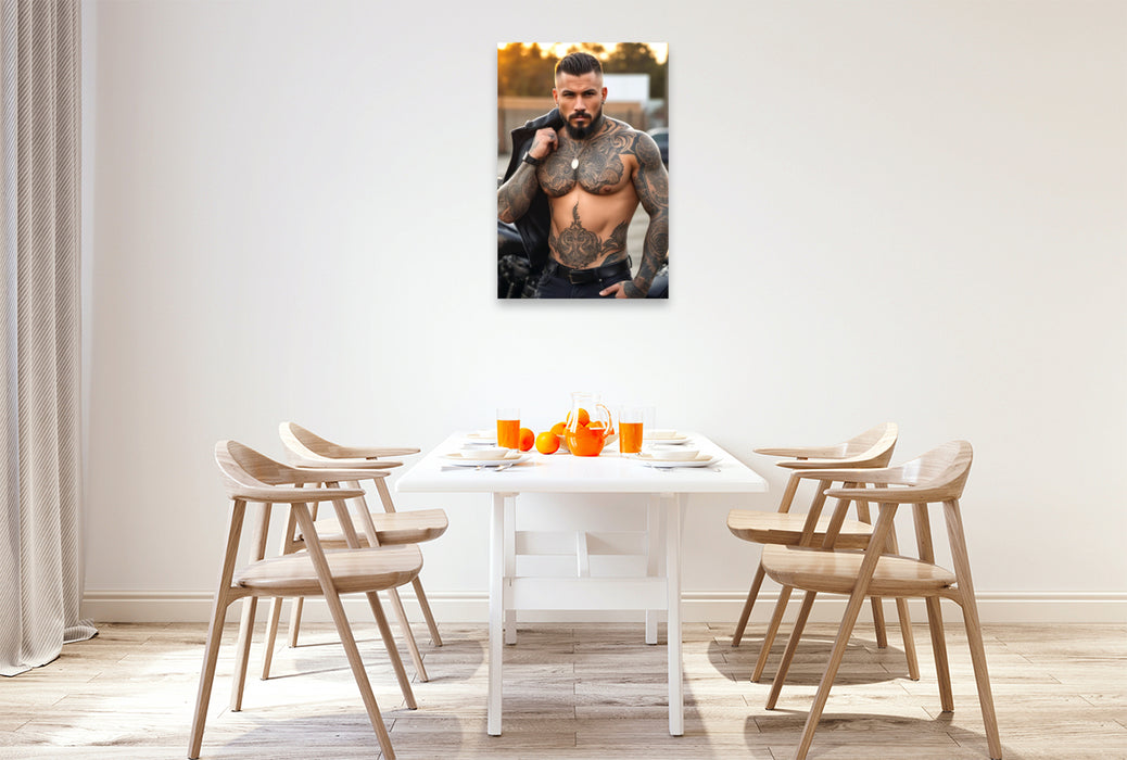 Premium Textil-Leinwand Noah – Der Wilde