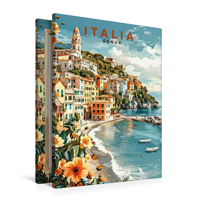 Premium Textil-Leinwand Genua, Ligurien