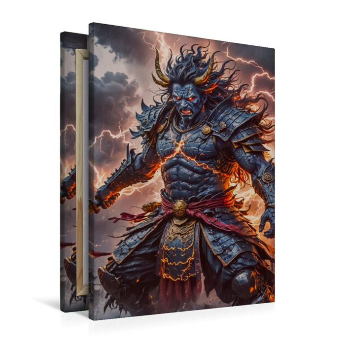 Premium Textil-Leinwand Susanoo, der Sturmgott