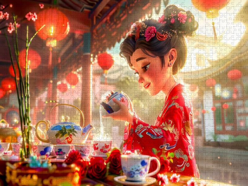 Teeritual die Kunst des Einschenkens - CALVENDO Foto-Puzzle'