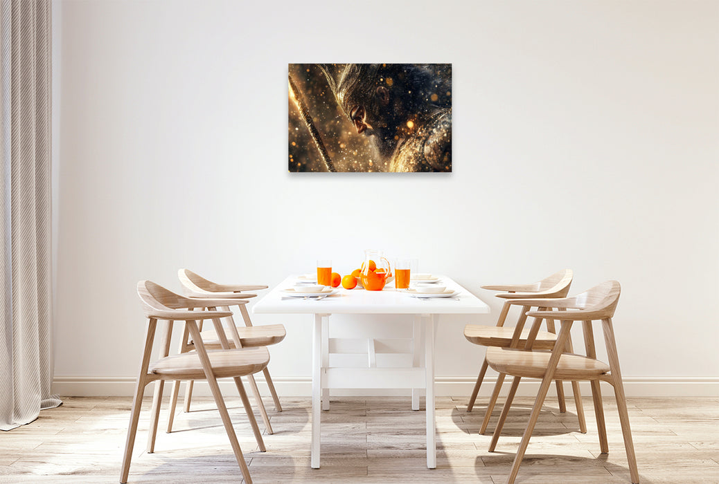 Premium Textil-Leinwand Ares - Griechischer Gott des Krieges