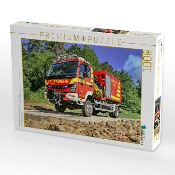 WLF / Mitsubishi Fuso Canter 6C18 / Feuerwehr Meiningen - CALVENDO Foto-Puzzle'
