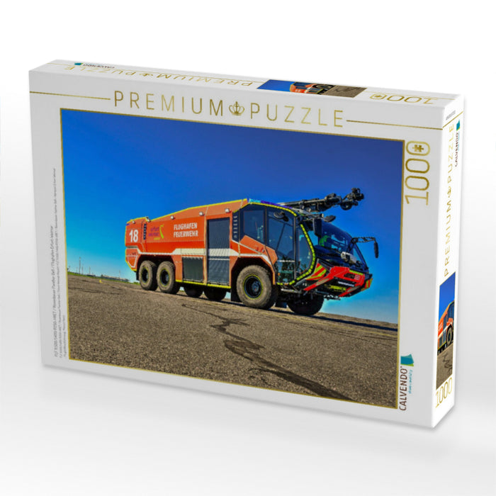 FLF 11.500/1.400/P250-HRET / Rosenbauer Panther 6x6 / Flughafen Erfurt-Weimar - CALVENDO Foto-Puzzle'