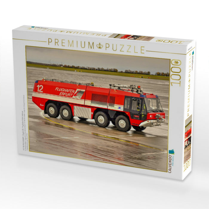 FLF 60/110-11+1000P / Ziegler Z8 / Flughafen Erfurt-Weimar - CALVENDO Foto-Puzzle'