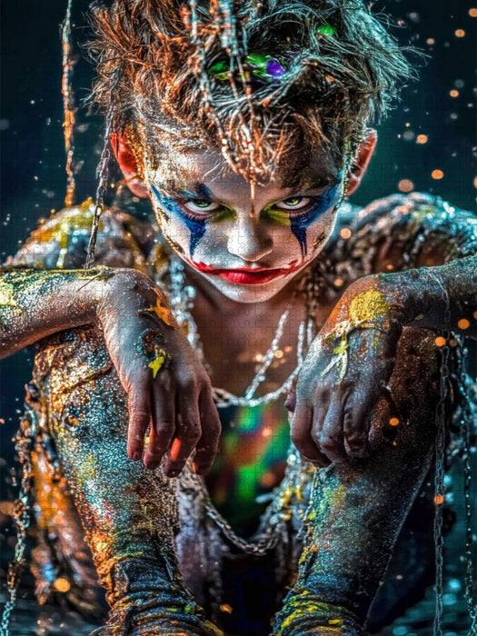 Es klopfte dreimal, jedes Mal mit einem Lächeln breiter als zuvor - CALVENDO Foto-Puzzle'