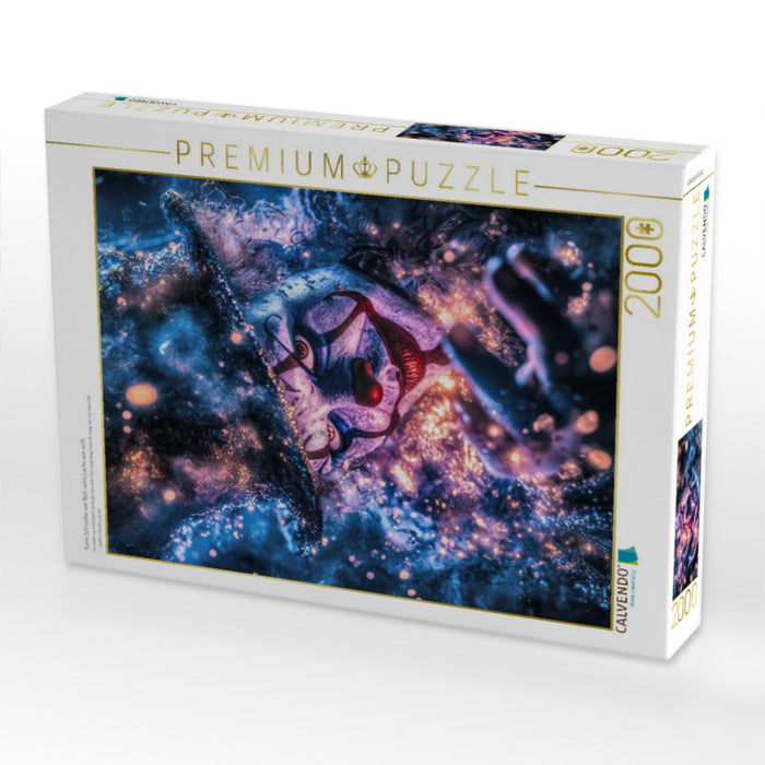 Seine Schminke war Blut, seine Lache war echt - CALVENDO Foto-Puzzle'