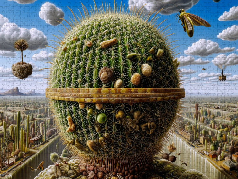 Luftschloss aus Kaktus - CALVENDO Foto-Puzzle'